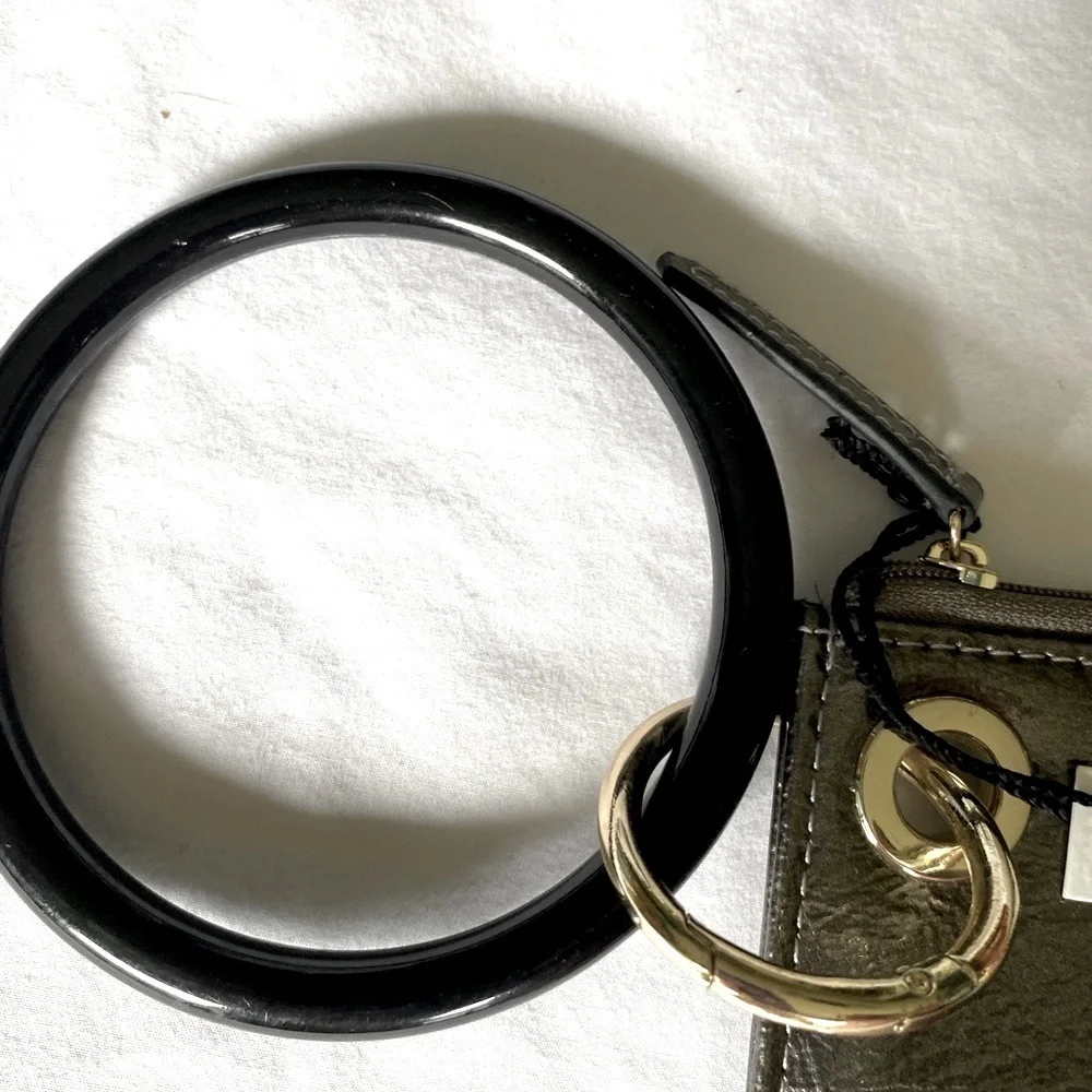 Kate Landry Gold and Black Key and Card Holder